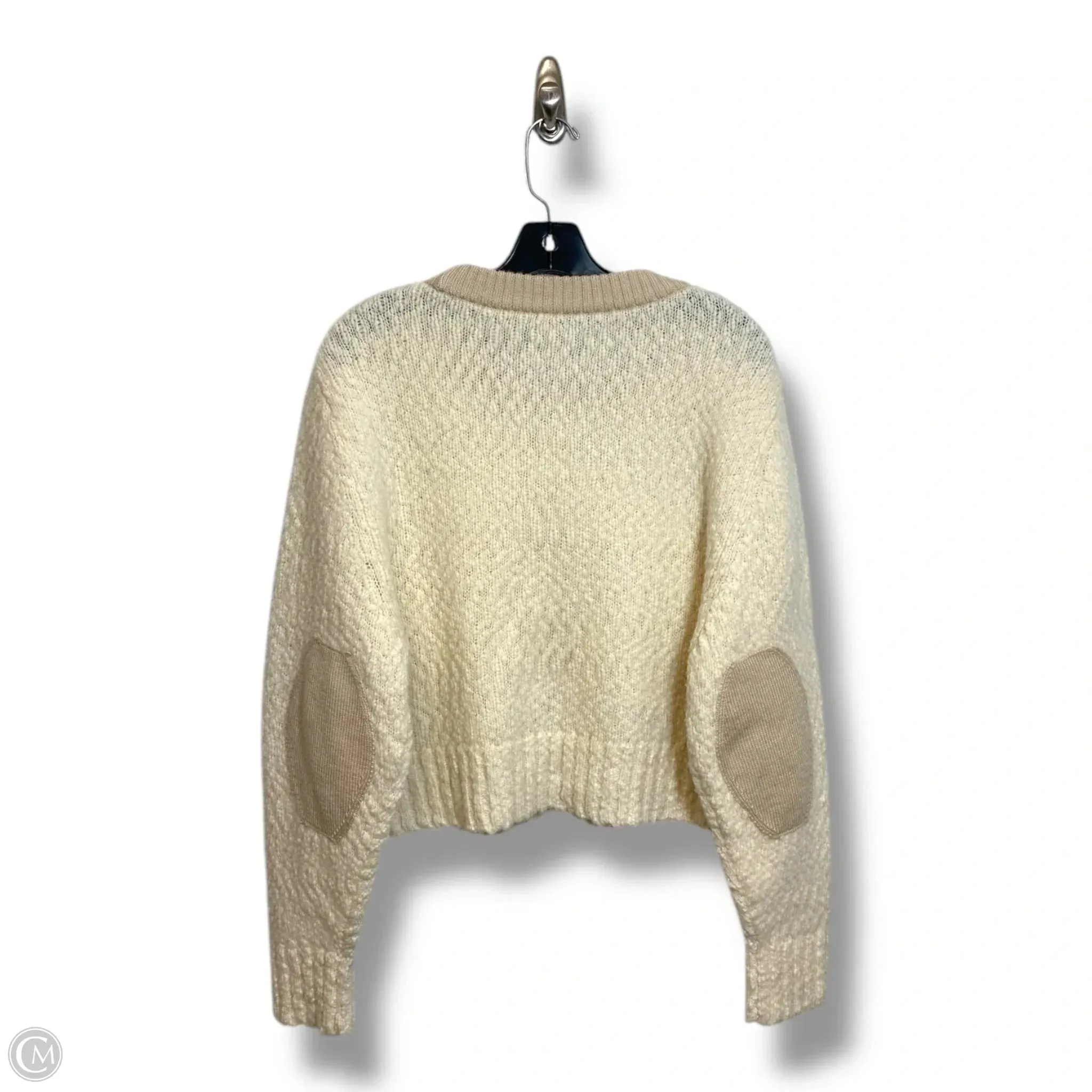 Sweater By Clothes Mentor In Cream, Size: M