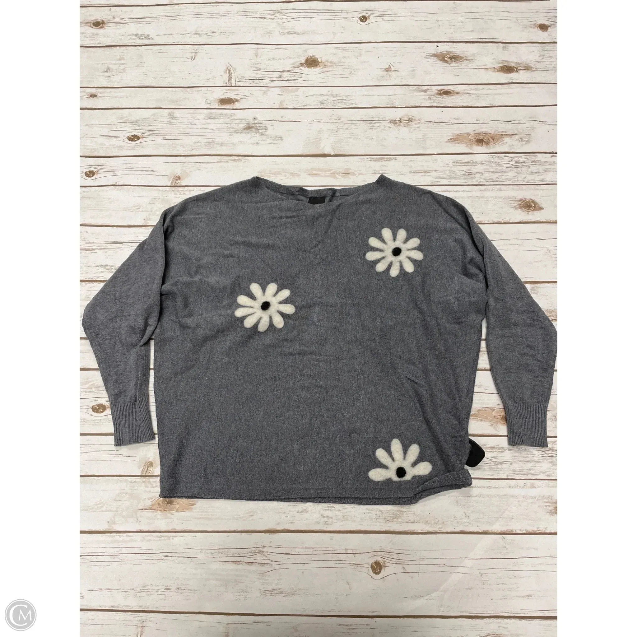 Sweater By Cme In Grey, Size: Xl
