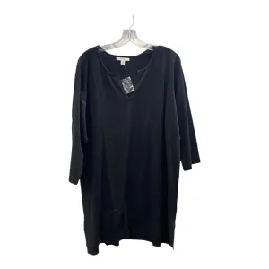 Sweater By Isaac Mizrahi Live Qvc In Black, Size:2X
