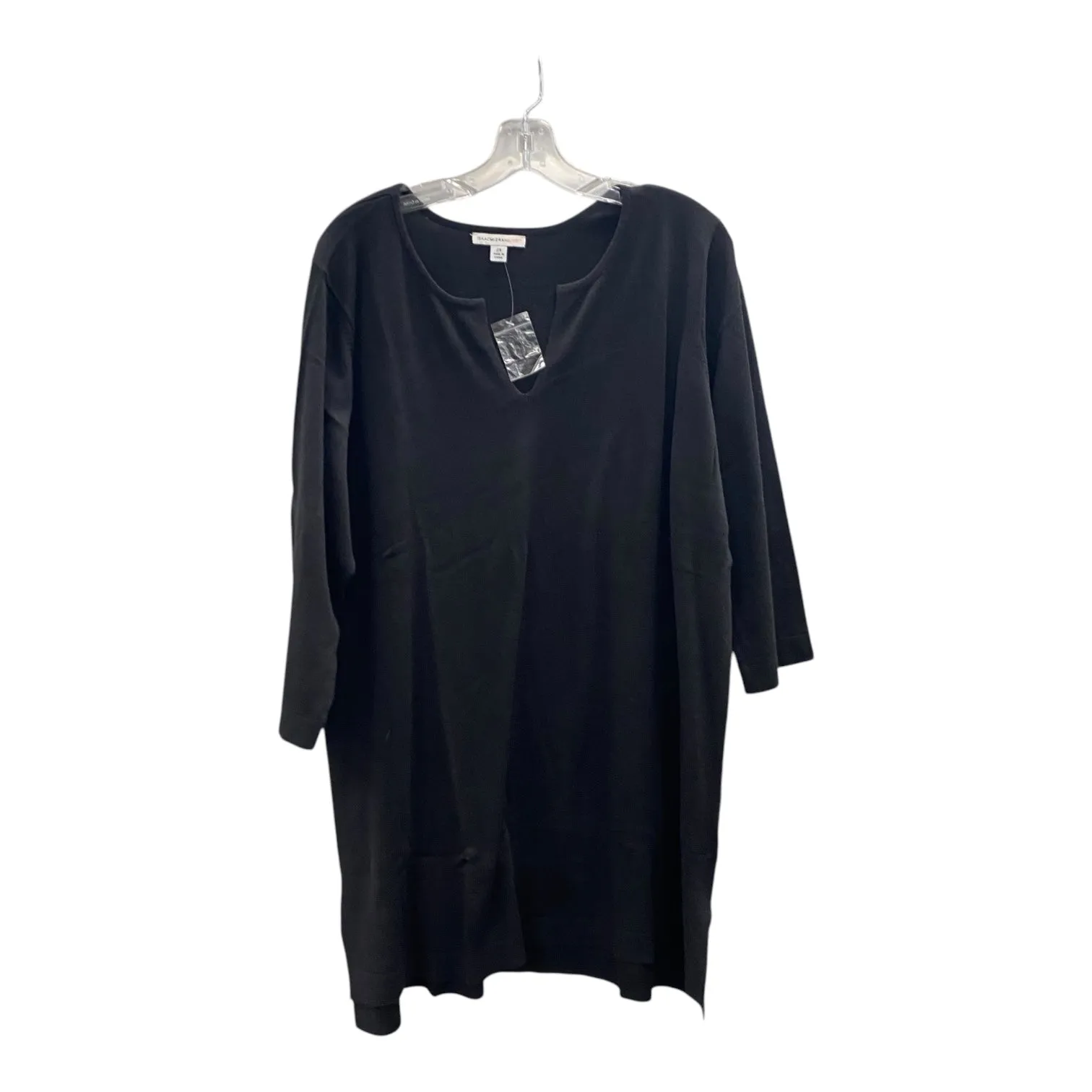 Sweater By Isaac Mizrahi Live Qvc In Black, Size:2X