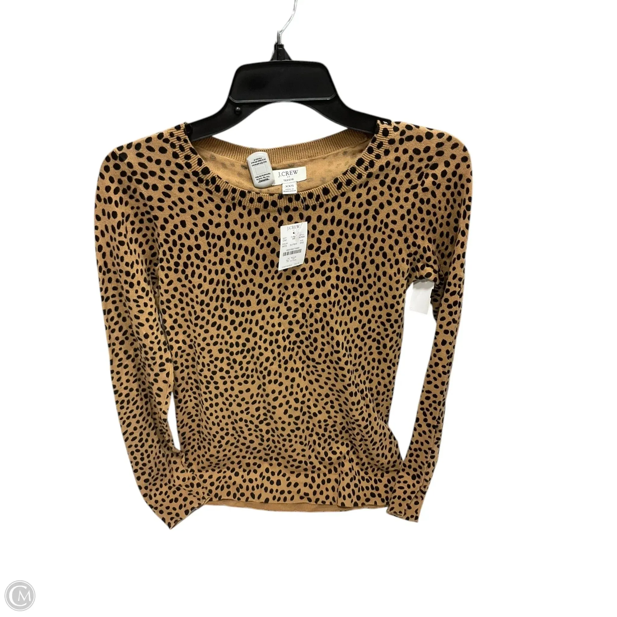 Sweater By J. Crew In Animal Print, Size: Xxs