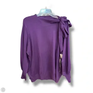 Sweater By Liz Claiborne In Purple, Size: 2x