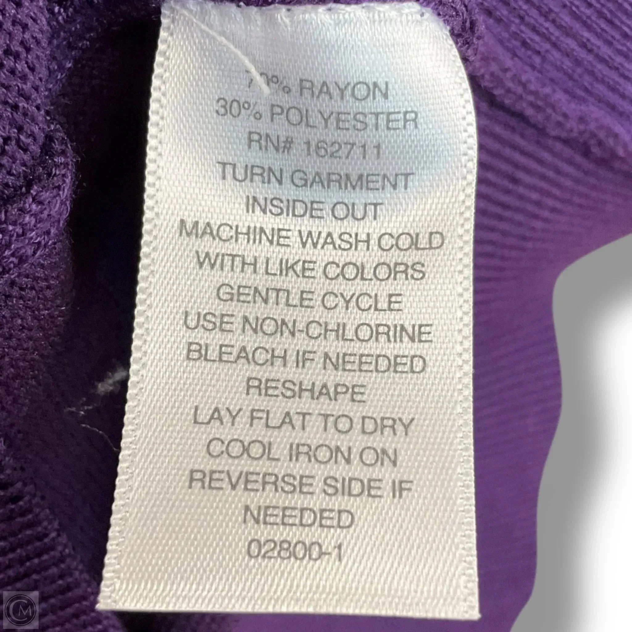 Sweater By Liz Claiborne In Purple, Size: 2x