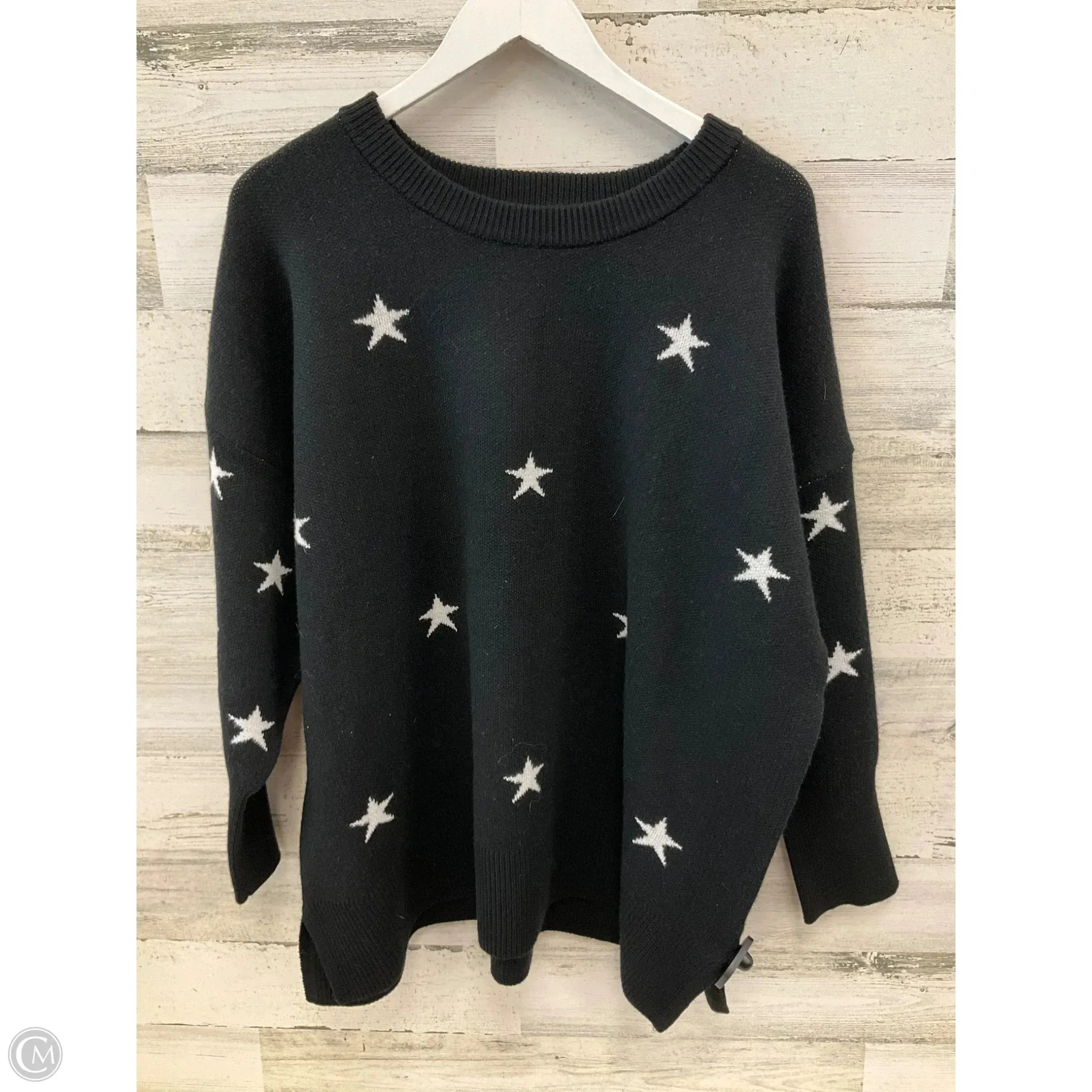 Sweater By Philosophy In Black, Size: 2x