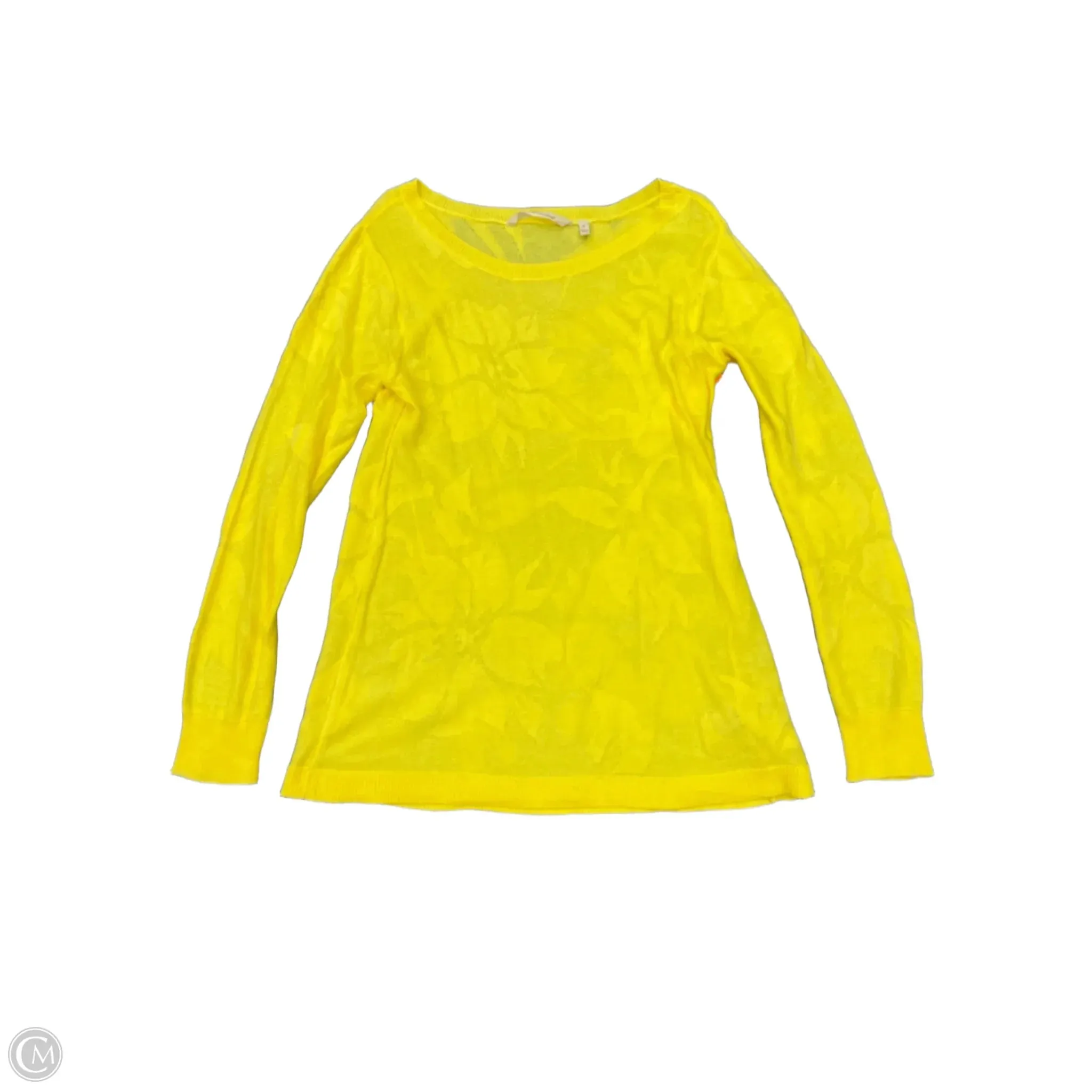 Sweater By Soft Surroundings In Yellow, Size: M