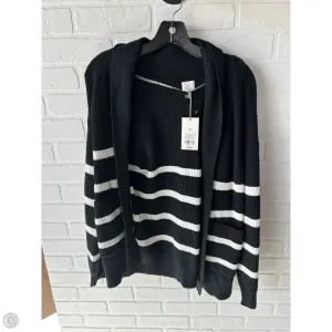 Sweater Cardigan By A New Day In Black & White, Size: Xs