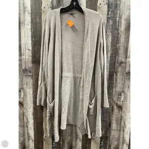 Sweater Cardigan By Barefoot Dreams In Taupe, Size: 1x