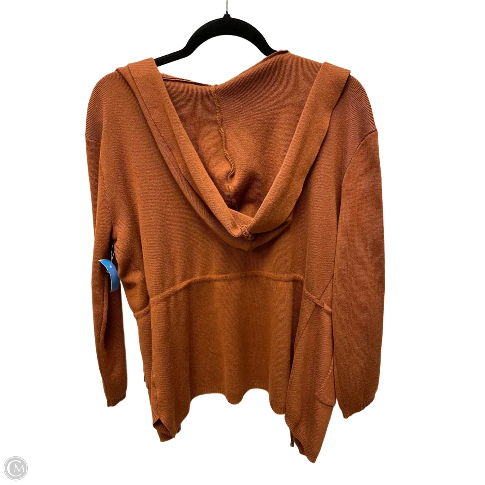 Sweater Cardigan By Clothes Mentor In Copper, Size: L