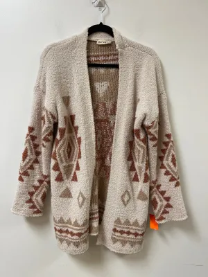 Sweater Cardigan By Clothes Mentor In Cream, Size: S