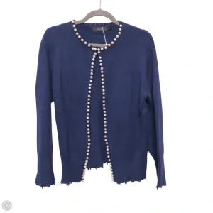 Sweater Cardigan By Clothes Mentor In Navy, Size: S