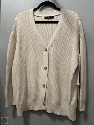 Sweater Cardigan By Clothes Mentor In Tan, Size: S
