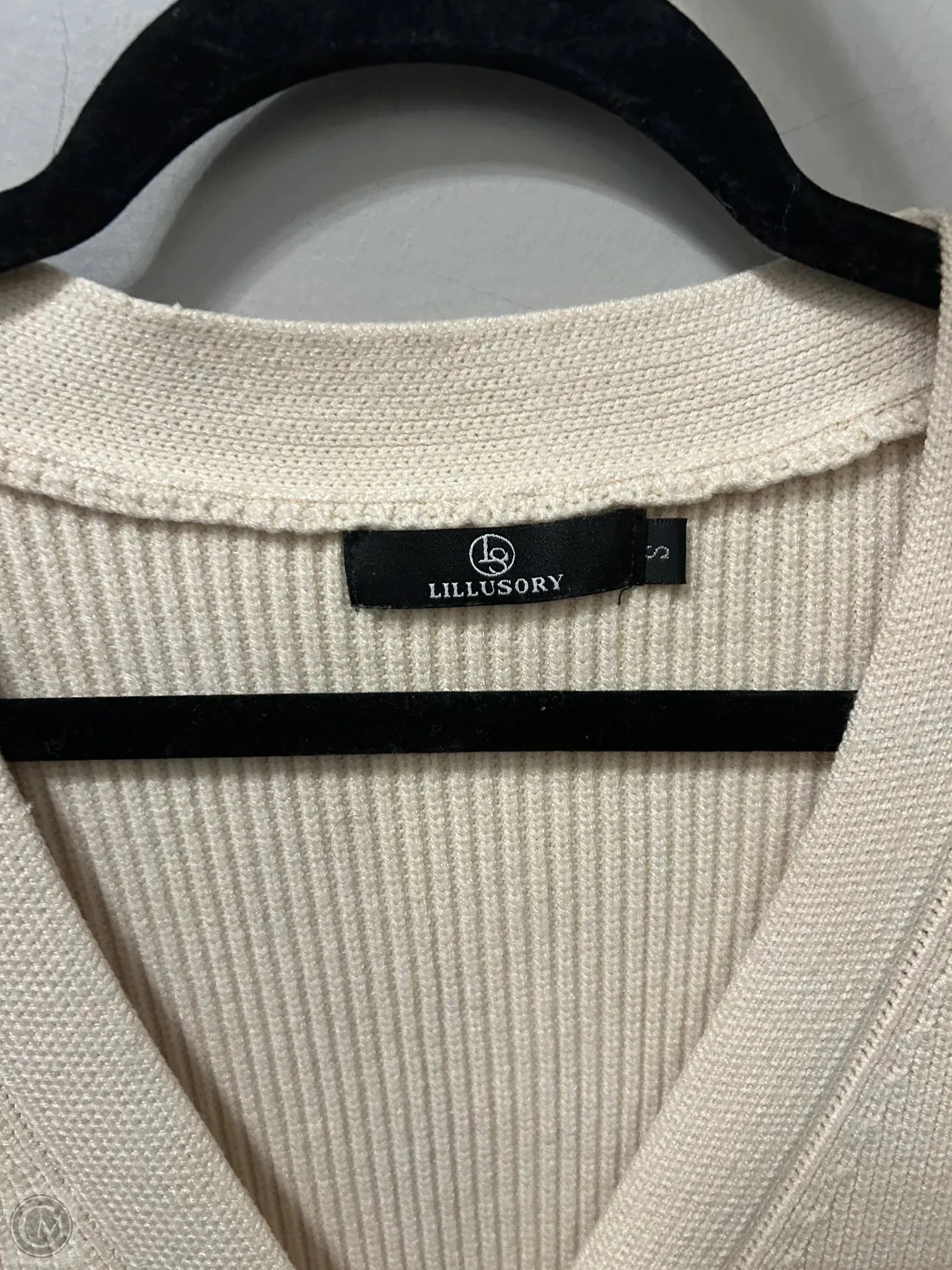 Sweater Cardigan By Clothes Mentor In Tan, Size: S