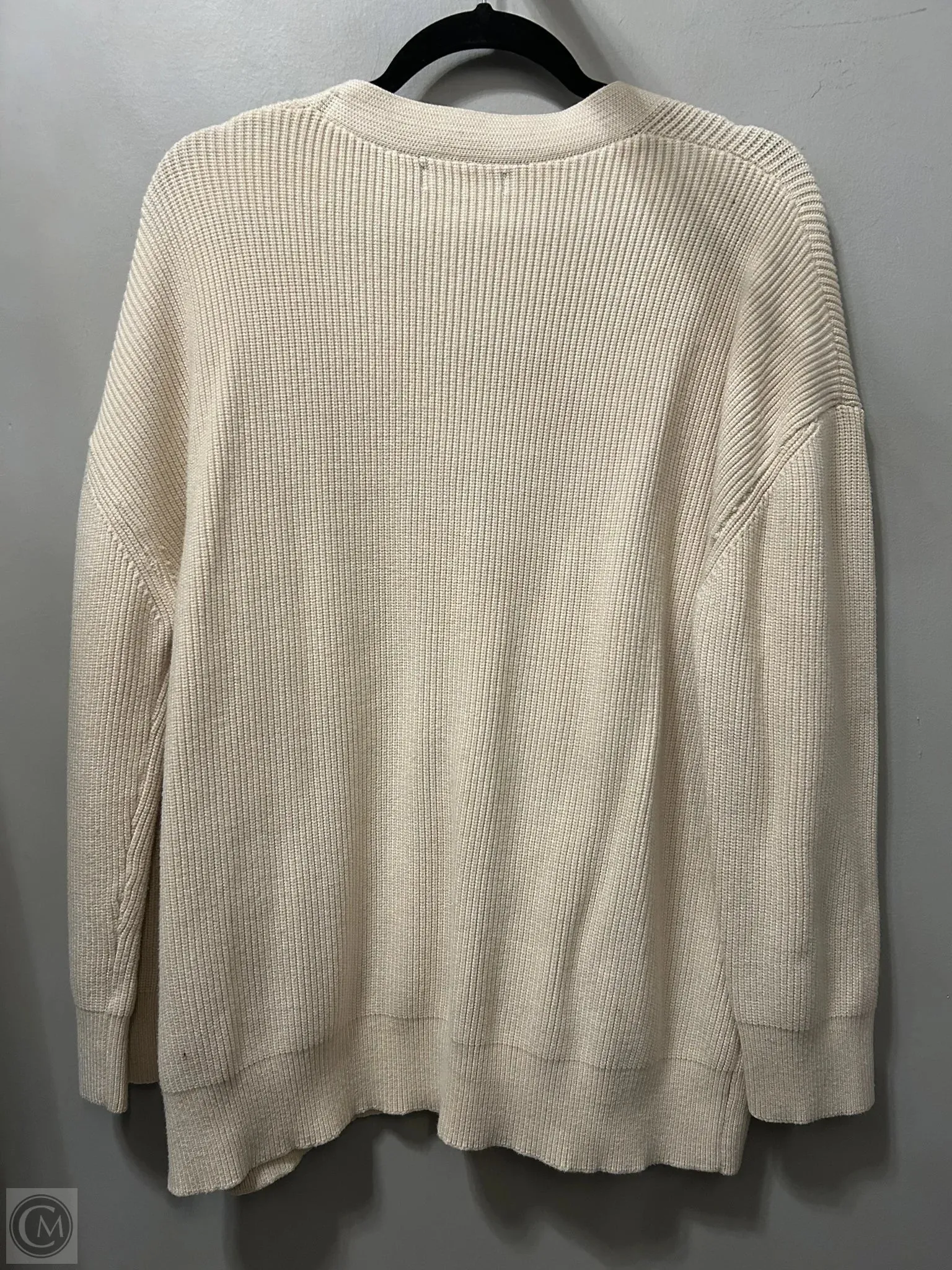 Sweater Cardigan By Clothes Mentor In Tan, Size: S