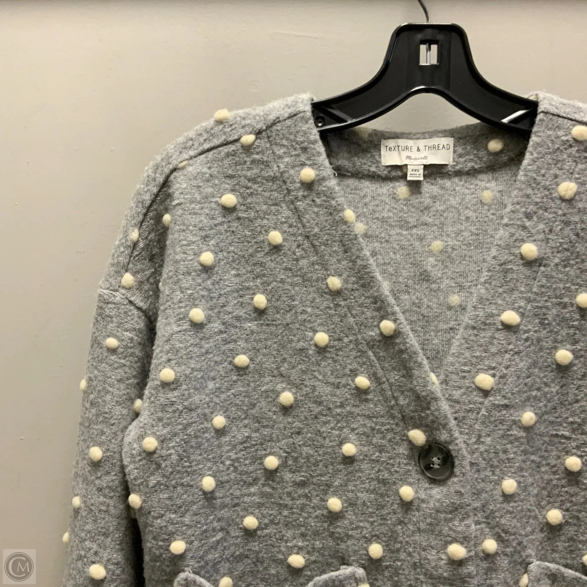 Sweater Cardigan By Madewell In Grey, Size: Xxs