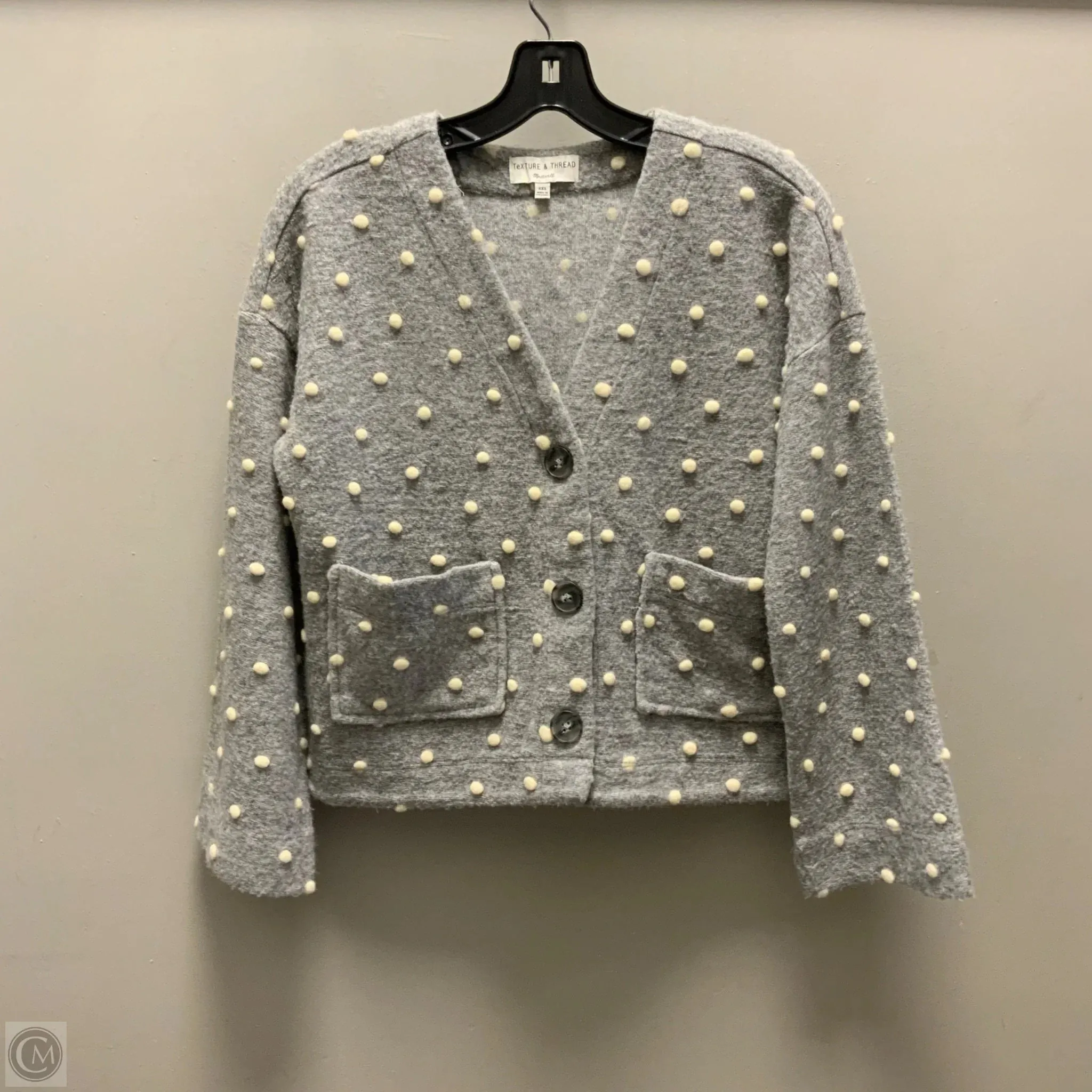 Sweater Cardigan By Madewell In Grey, Size: Xxs