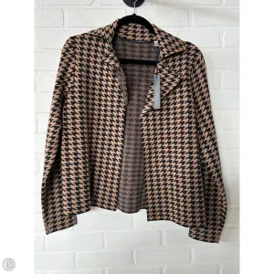 Sweater Cardigan By T Tahari In Black & Brown, Size: M