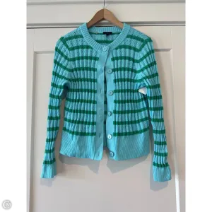 Sweater Cardigan By Talbots In Blue, Size: M