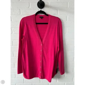Sweater Cardigan By Talbots In Pink, Size: M