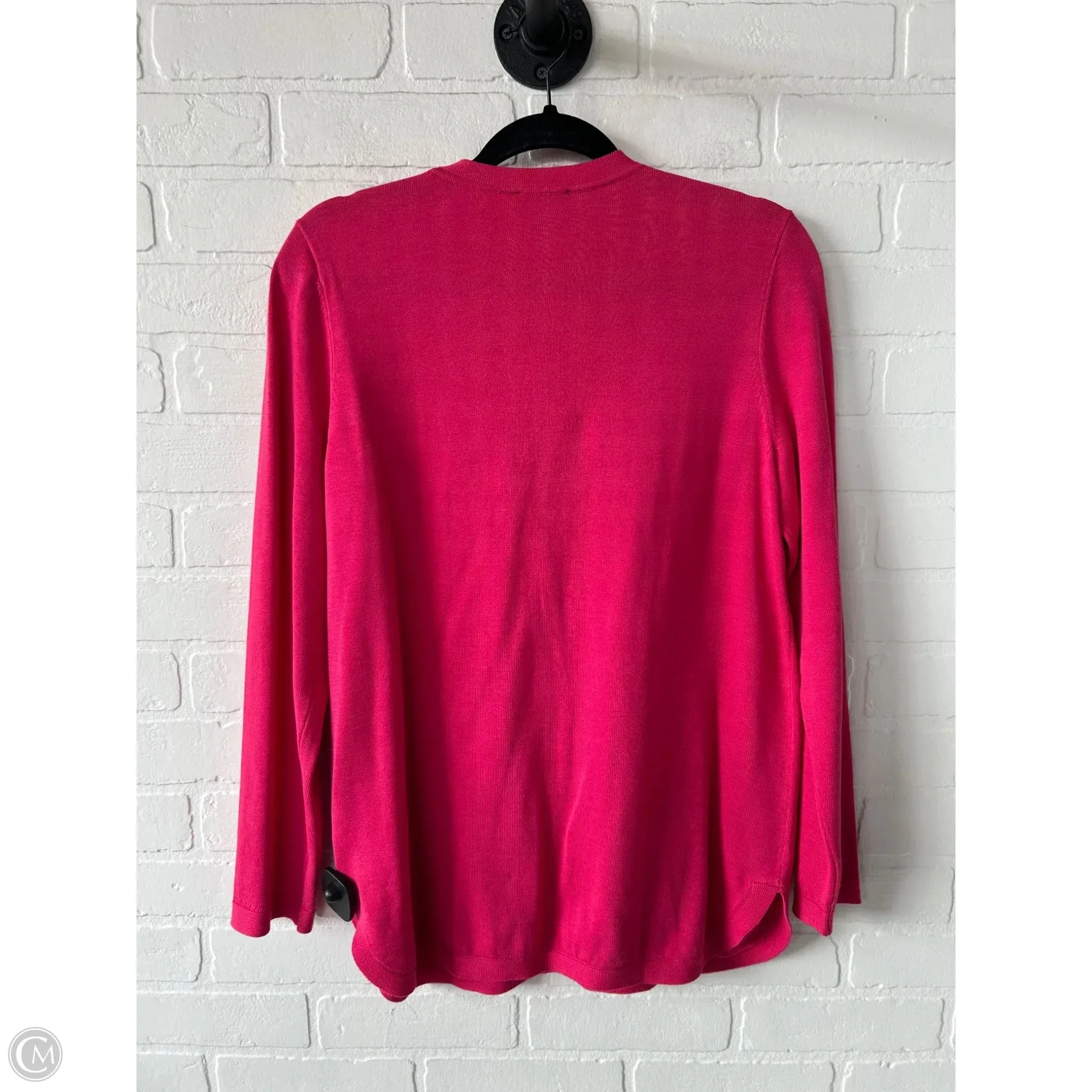Sweater Cardigan By Talbots In Pink, Size: M