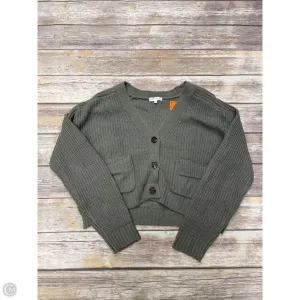 Sweater Cardigan By Ultra Flirt In Green, Size: L
