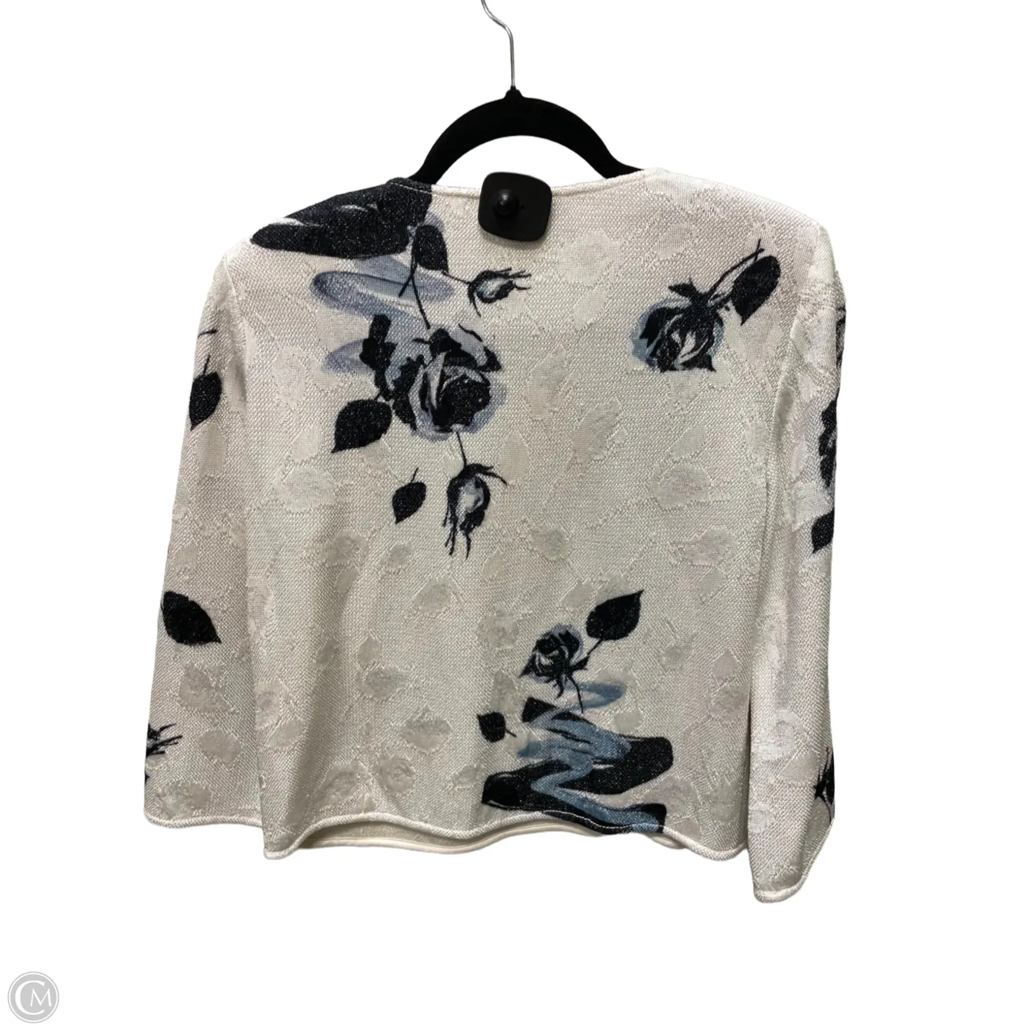 Sweater Cardigan Luxury Designer By St. John In Cream, Size: M