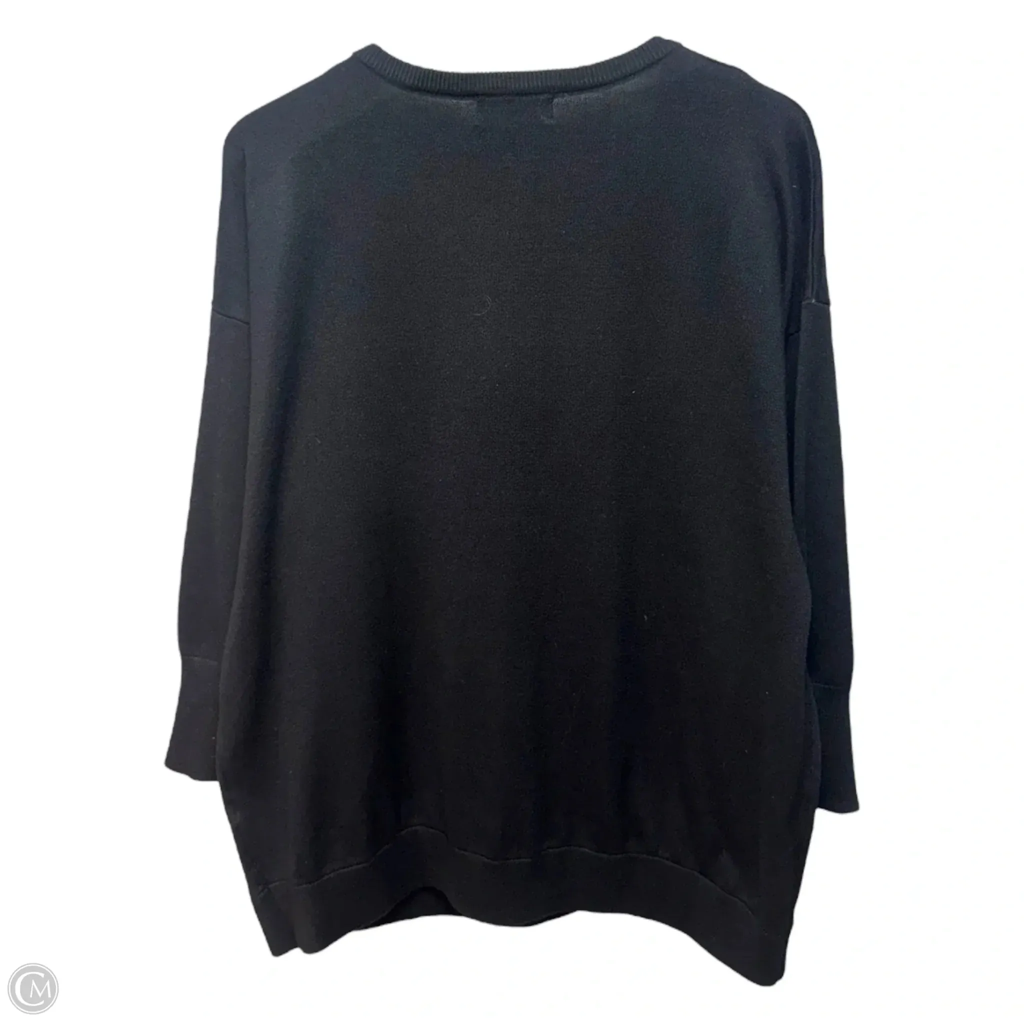 Sweater Designer By Karl Lagerfeld In Black & White, Size: XL