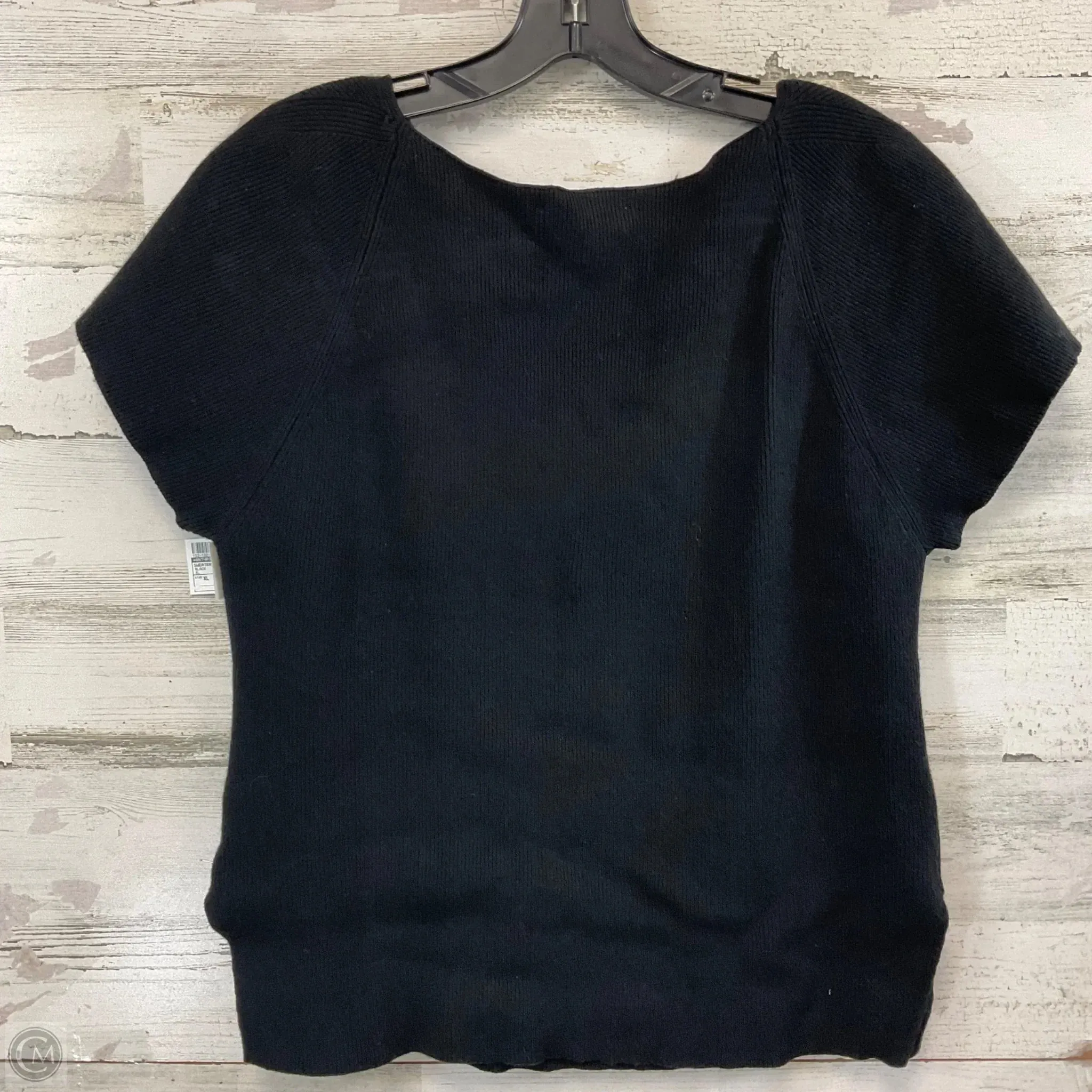 Sweater Short Sleeve By Anthropologie In Black, Size: Xl