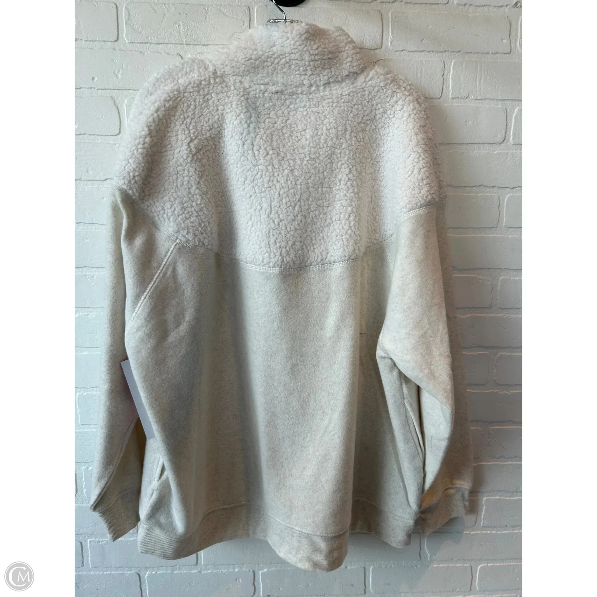 Sweatshirt Collar By Aerie In Cream, Size: L