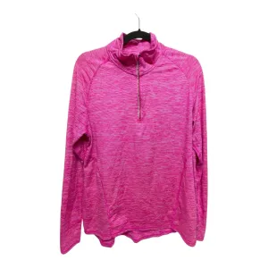 Sweatshirt Collar By Champion In Pink, Size: L