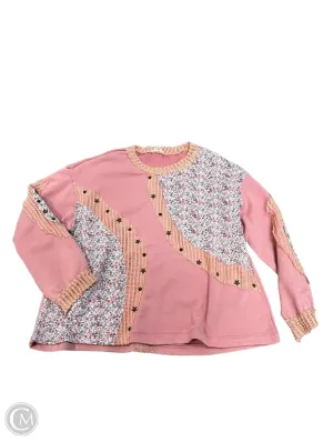 Sweatshirt Crewneck By Pol In Pink, Size: L