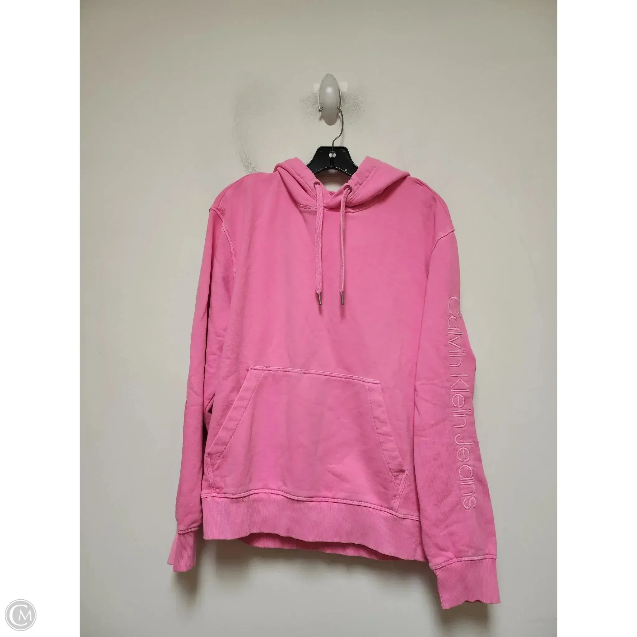 Sweatshirt Hoodie By Calvin Klein In Pink, Size: Xs