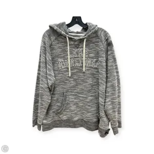 Sweatshirt Hoodie By Clothes Mentor In Grey, Size: Xl