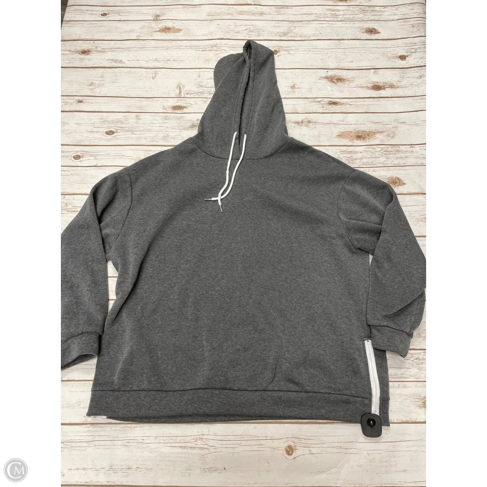 Sweatshirt Hoodie By Cmf In Grey, Size: 3x