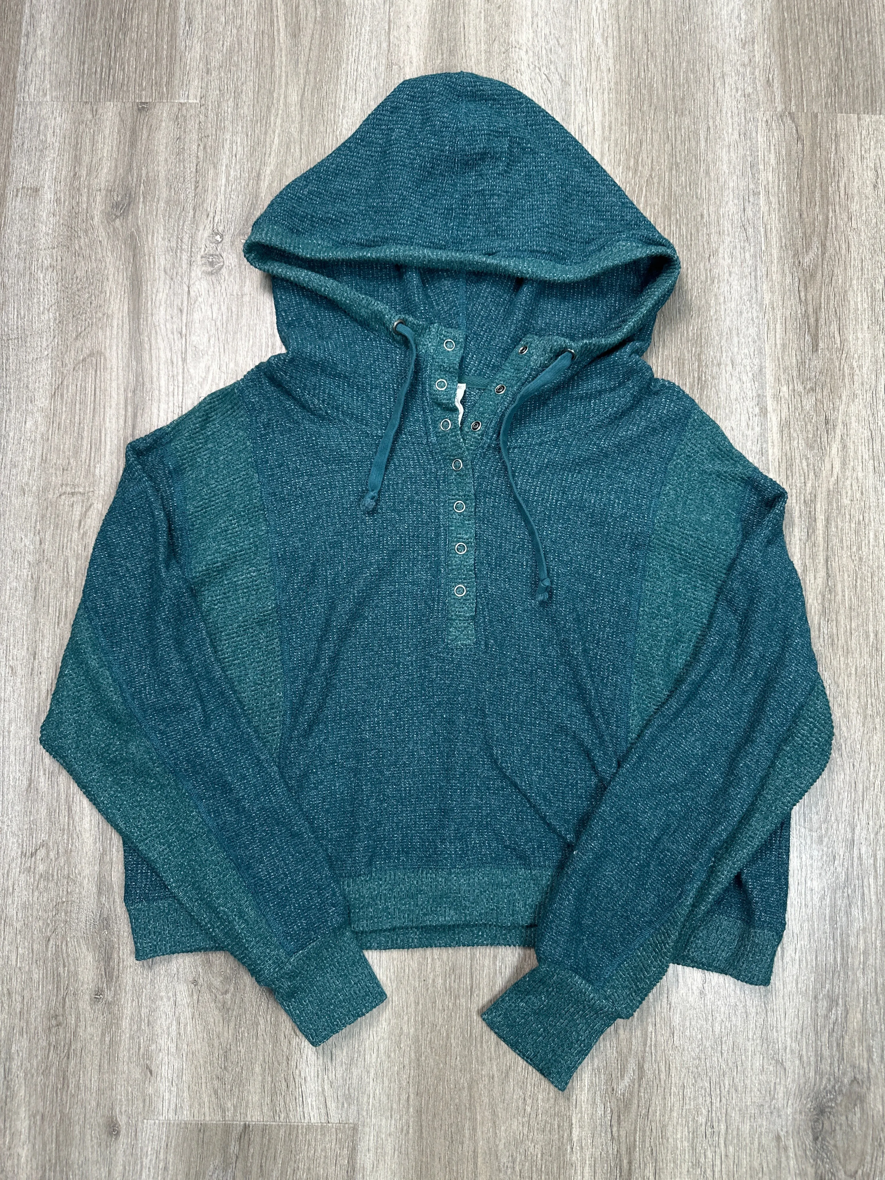 Sweatshirt Hoodie By Daily Practice By Anthropologie In Teal, Size: L