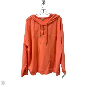 Sweatshirt Hoodie By Kori America In Orange, Size: 2x