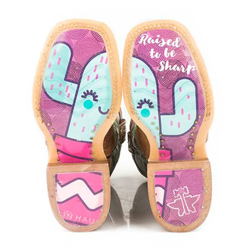 Tin Haul Girl's Cactilicious Square Toe Boot
