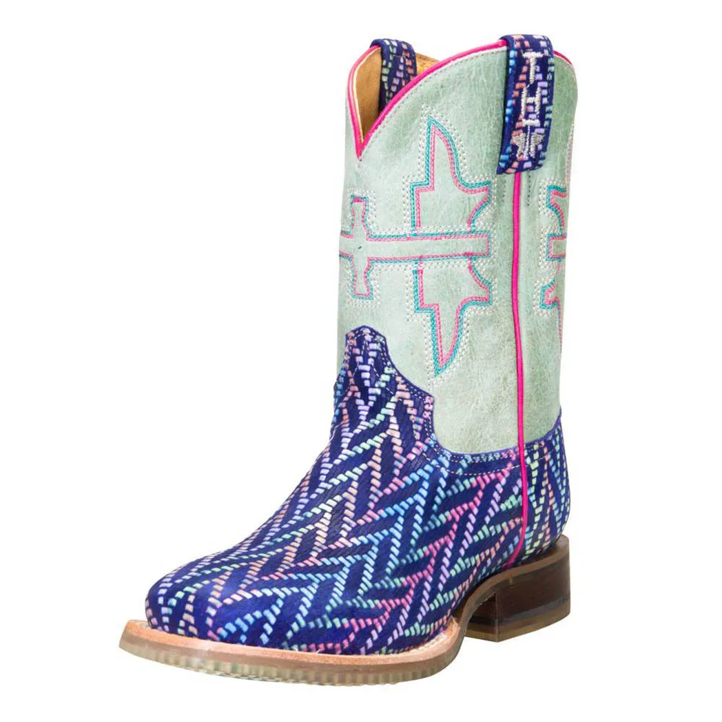 Tin Haul Girl's Mermazing Sea Princess Square Toe Boot