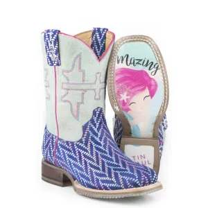 Tin Haul Girl's Mermazing Sea Princess Square Toe Boot