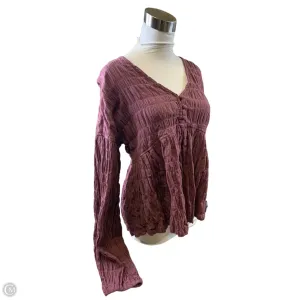 Top Long Sleeve By Clothes Mentor In Purple, Size: M