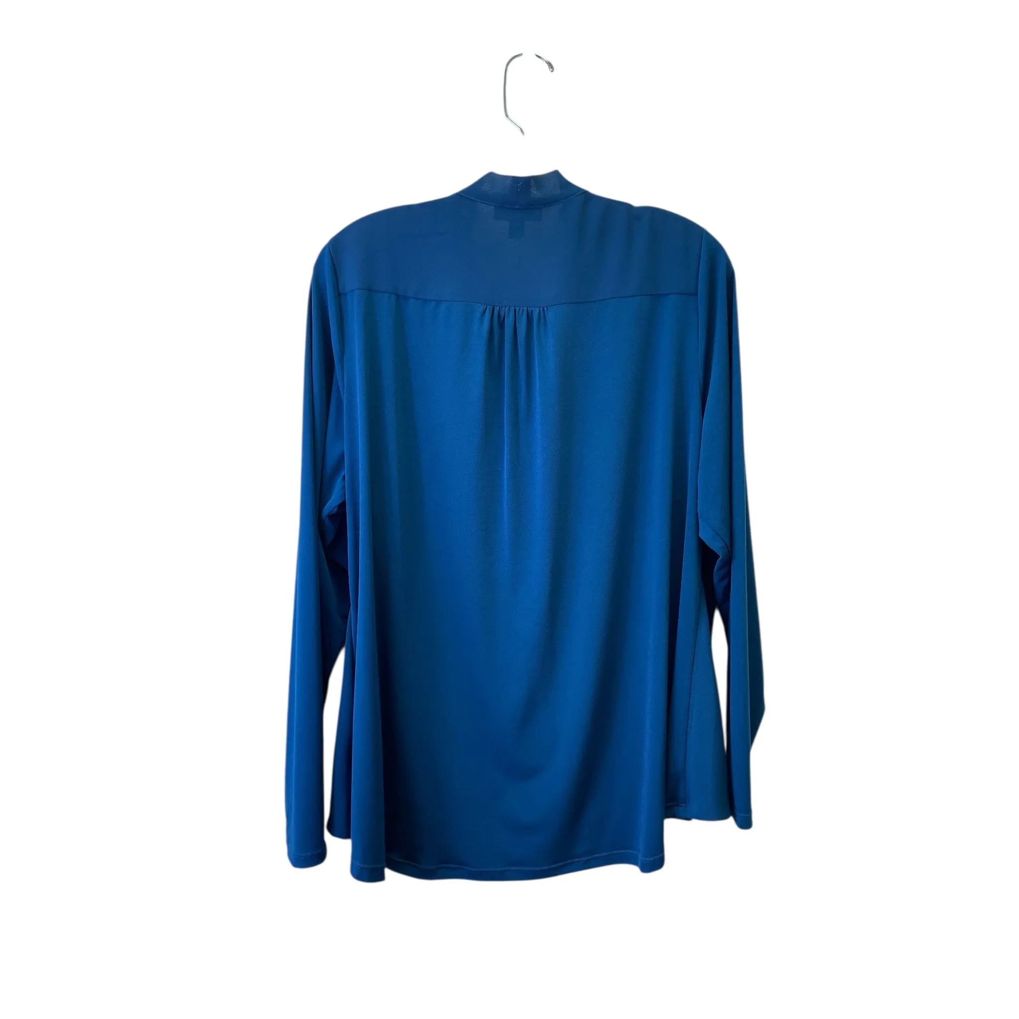 Top Ls By Alfani In Blue, Size:2X