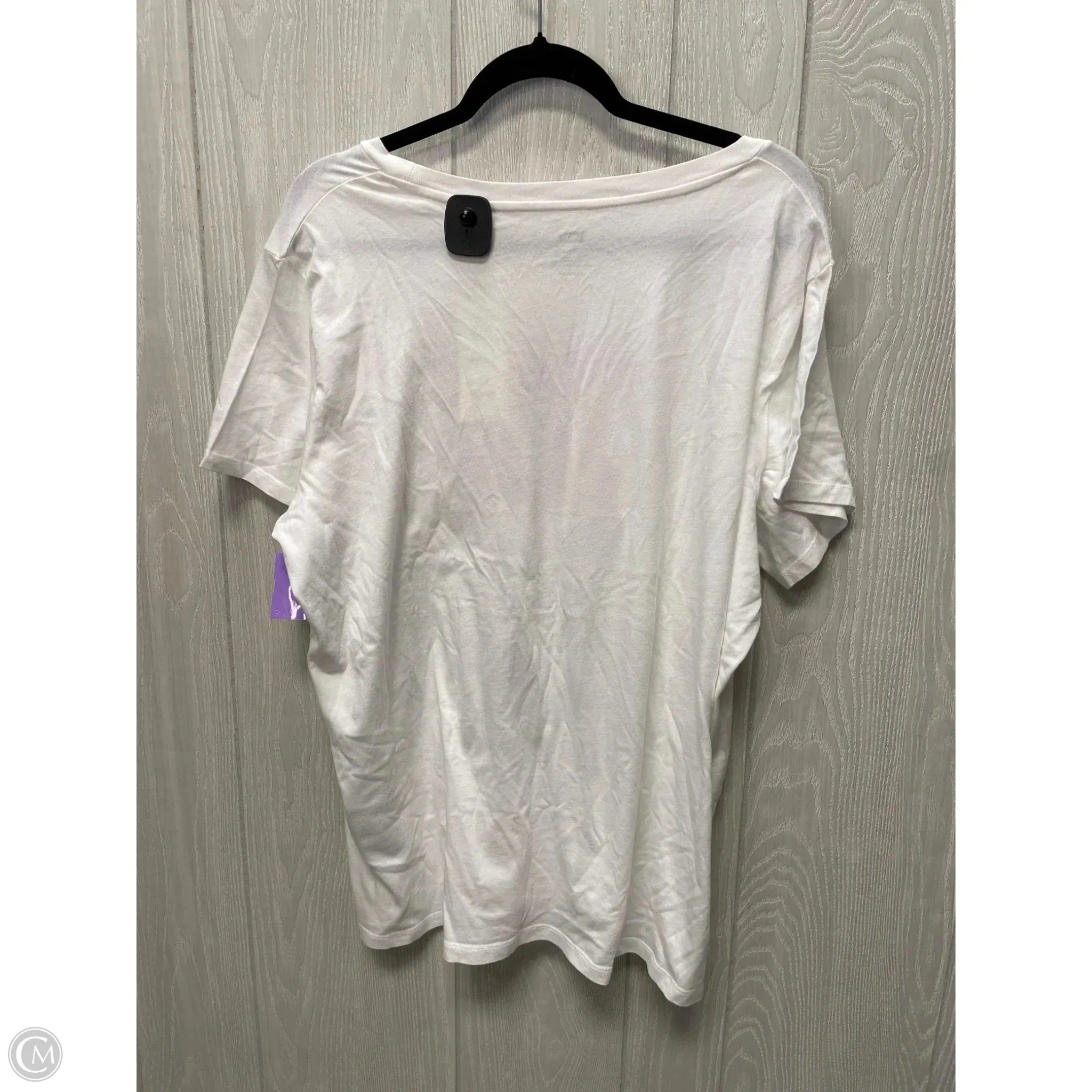 Top Short Sleeve By Levis In White, Size: 2x