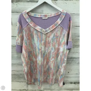 Top Short Sleeve By Oddi In Purple, Size: 2x