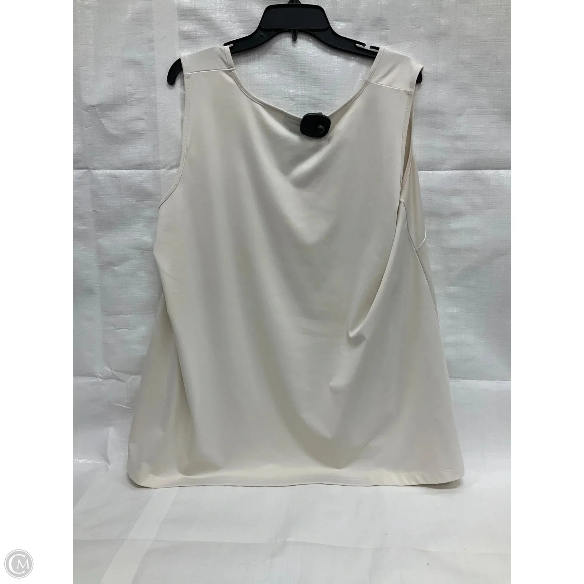 Top Sleeveless By Catherines In White, Size: 2x