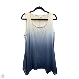 Top Sleeveless By Cato In Blue, Size: L