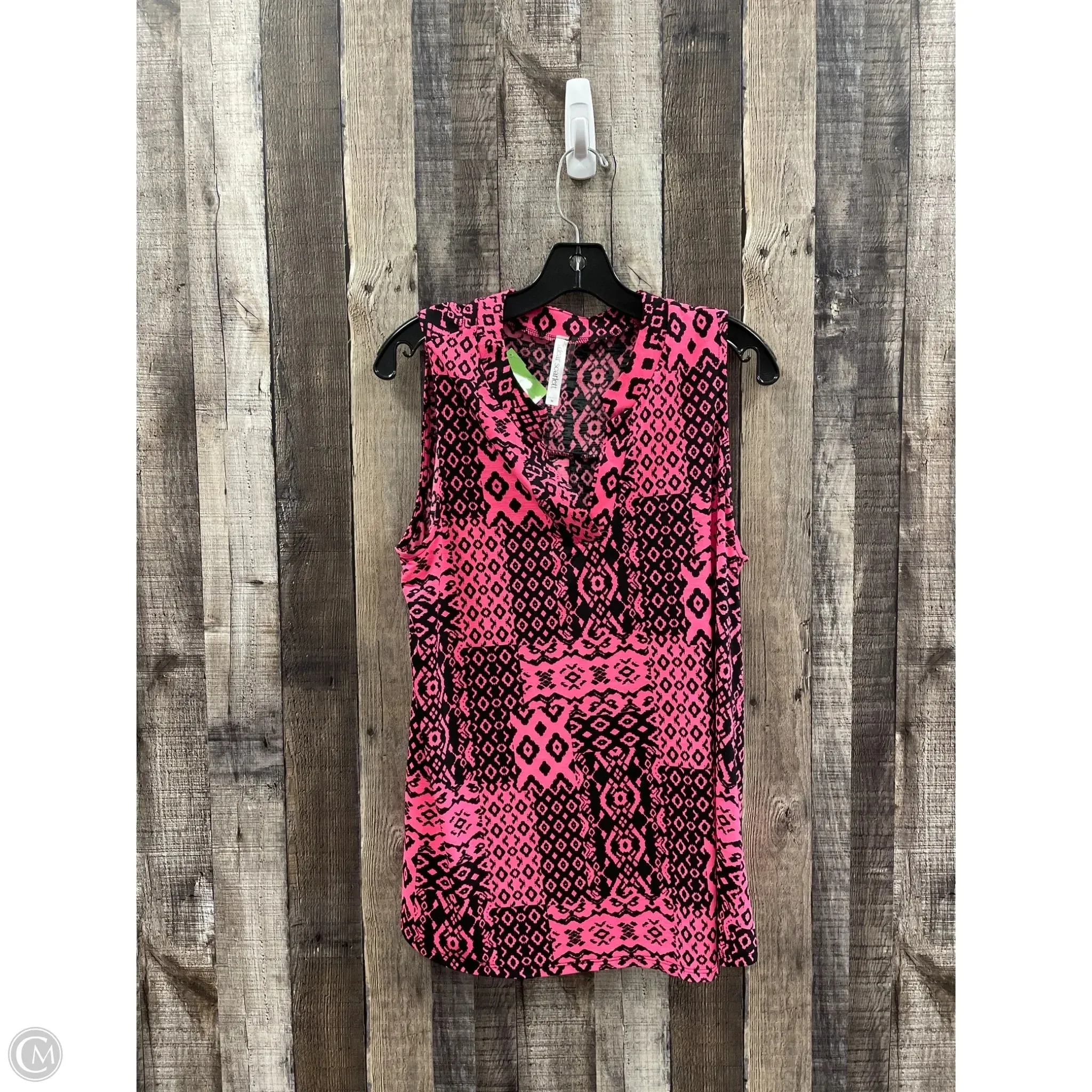 Top Sleeveless By Cme In Pink, Size: M