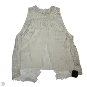 Top Sleeveless By Free People In Cream, Size: L