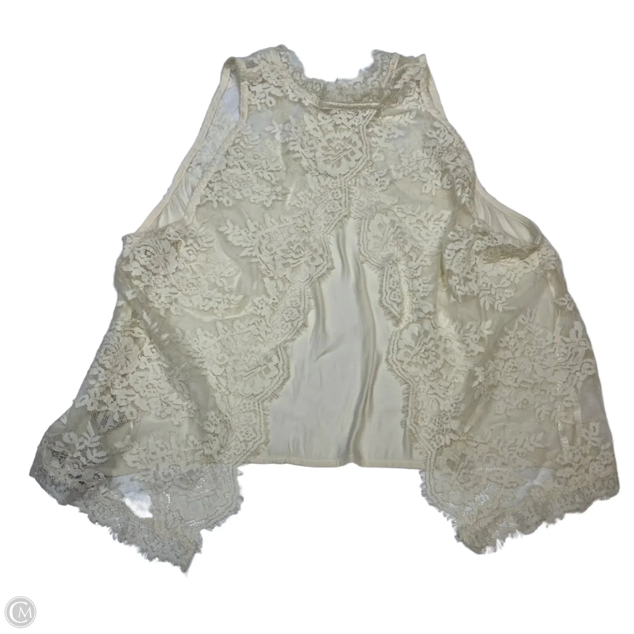 Top Sleeveless By Free People In Cream, Size: L
