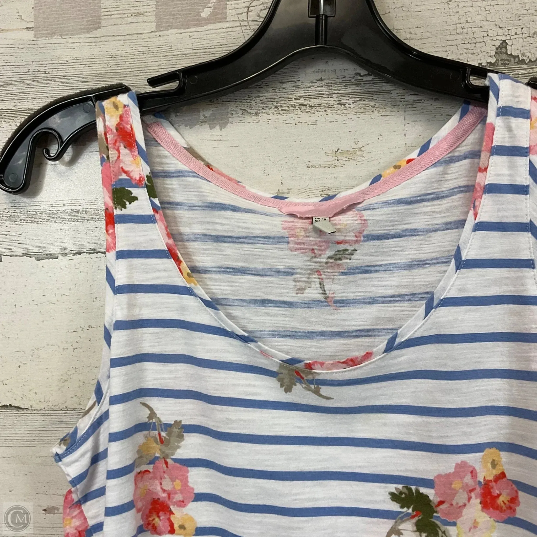 Top Sleeveless By Joules In White, Size: S