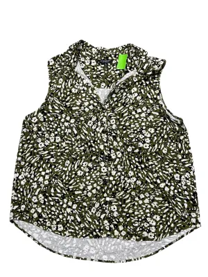 Top Sleeveless By Liverpool In Leopard Print, Size:Xl