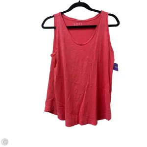 Top Sleeveless By Loft In Pink, Size: S